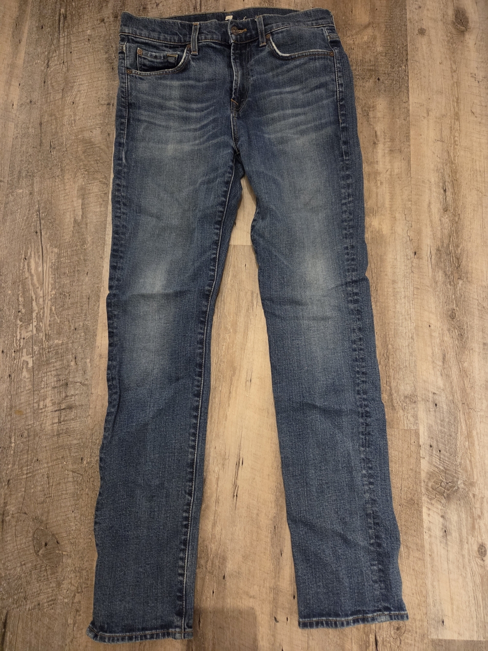 7 For All Mankind Women's Skinny Jeans in Medium Blue Wash